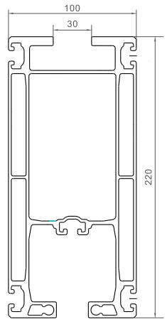 Aluminum profile A22